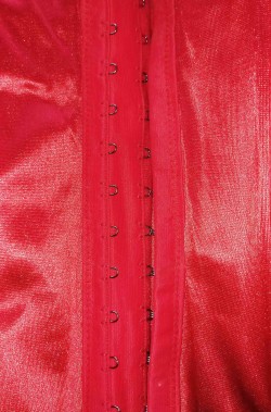 Vista posteriore del corsetto di Wonder Woman