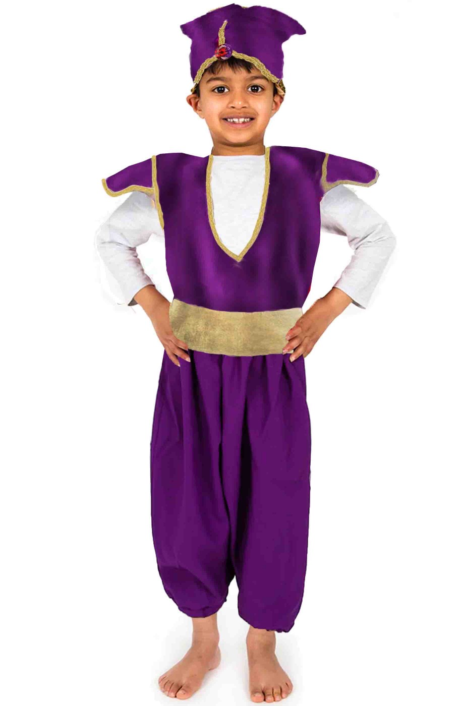 Costume di carnevale da principe arabo aladino bambino