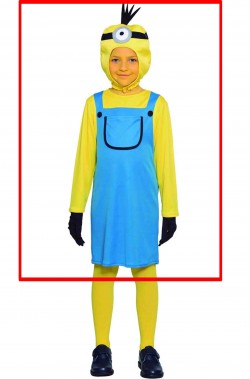 Costume dei minions imitazione bambina