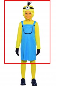 Costume dei minions imitazione bambina