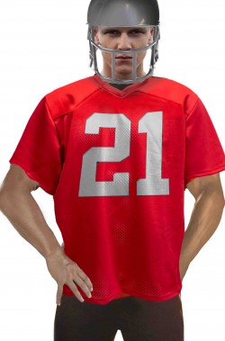 Maglia da football americano rossa 21
