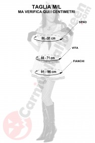 Misure costume da marinaia rosa taglia M L