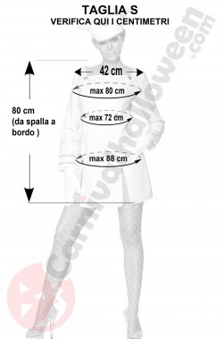 Misure costume da marinaia Candyman Aguilera taglia S