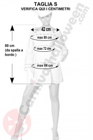 Misure costume da marinaia Candyman Aguilera taglia S