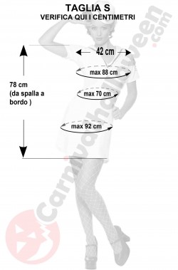 Misure costume da marinaretta bianco anni 40 taglia S