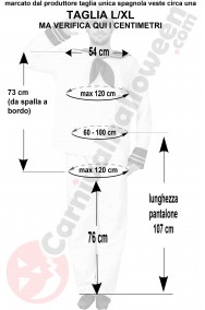 Misure da marinaio uomo adulto taglia L XL