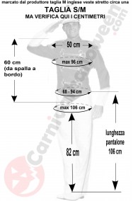 Misure uniforme da soldato storico rossa taglia S M