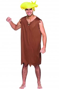 Costume di Barney dei Flintstones economico imitazione