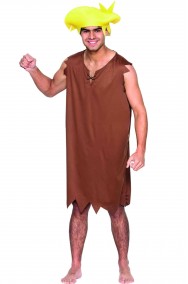 Costume di Barney dei Flintstones economico imitazione