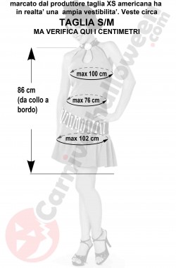 Misure del costume di Betty Rubble taglia S M