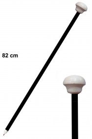 Bastone da passeggio Dandy con testa bianca cabaret