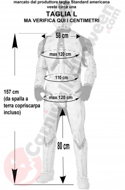 Misure del costume Clone Trooper Star Wars adulto