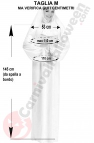 Misure costume da suora bianca taglia M