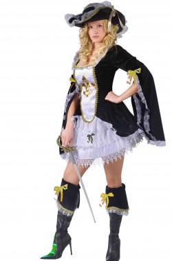 Costume carnevale donna moschettiera