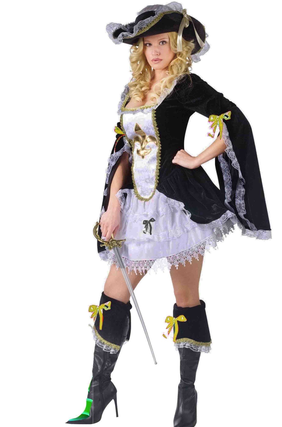 Costume carnevale donna moschettiera