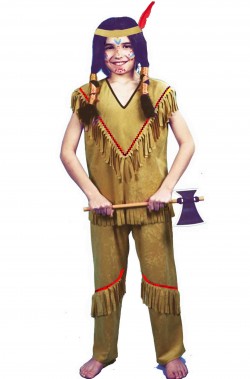 Costume carnevale Bambino Indiano Falco Nero