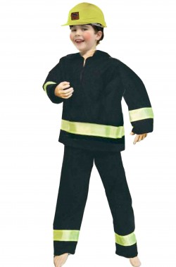 Costume carnevale bambino da pompiere ingegnere di cantiere