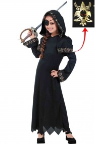 Costume carnevale Bambina Piratessa gotica