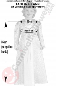 Misure costume da regina bambina 4 5 anni