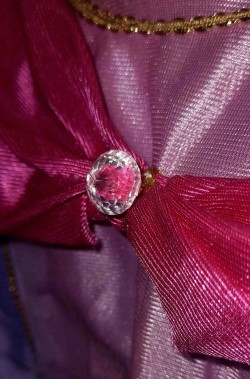 Diamante finto vestito di carnevale damina rosa
