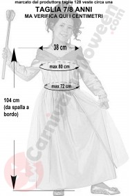 Misure costume da damina 7 8 anni
