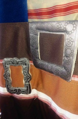 Vestito di carnevale da Jack Sparrow bambino dettaglio delle fibbie