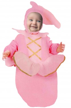 Costume carnevale neonata fatina rosa