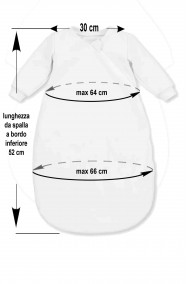 Misure del costume carnevale neonata fatina 0 2 anni