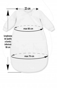 Misure del costume da neonato da pisello