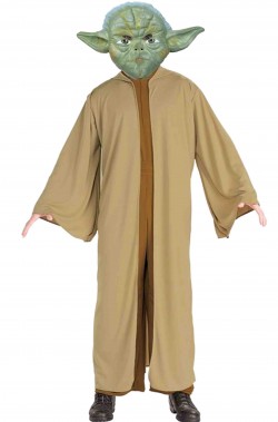 Costume di Yoda bambino maschera frontale 3D