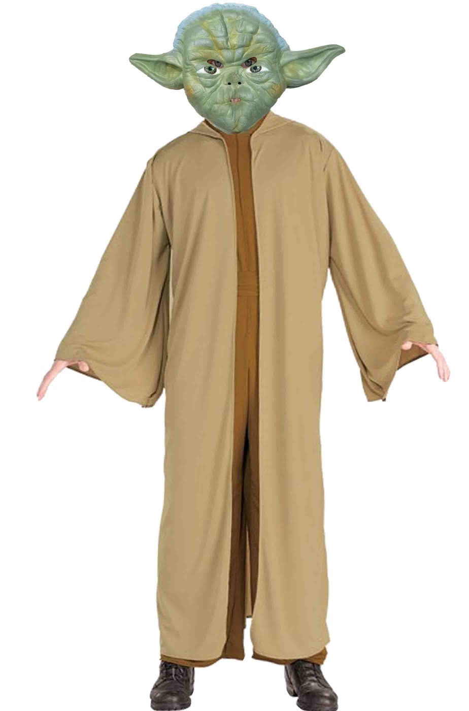 Costume di Yoda bambino maschera frontale 3D