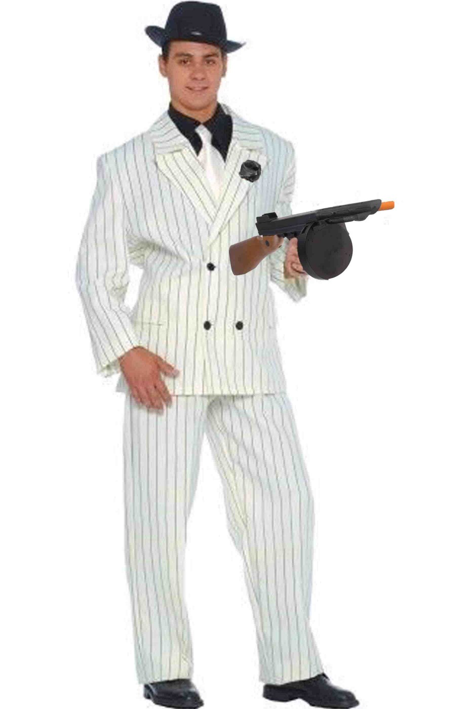 Costume da gangster mafioso bianco