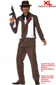 Costume di carnevale adulto Gangster marrone