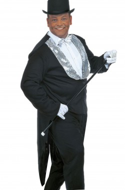 Frac con le code adulto con bavero di paillette