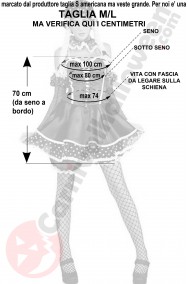 Misure costume Halloween bambola di pezza taglia M L