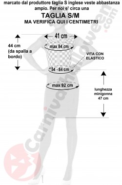Misure vestito donna anni 80 taglia S M