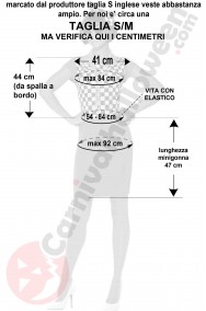 Misure vestito donna anni 80 taglia S M