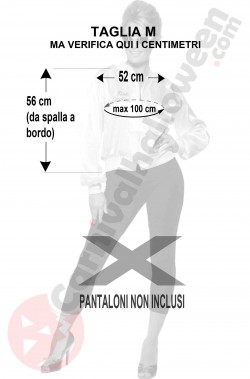 Misure del costume di Grease da donna taglia M