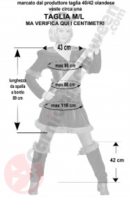 Misure da vichingo donna taglia M L