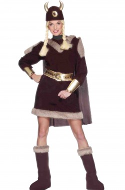 Costume donna vichinga o barbara primitiva