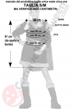 Costume da vichingo donna taglia S M