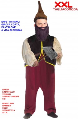 Costume da nano di biancaneve taglia grande