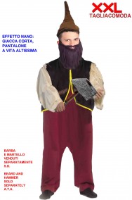 Costume da nano di biancaneve taglia grande