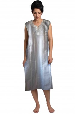 Costume donna araba adulta grigia con ricamo