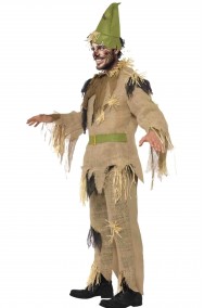 Costume da spaventapasseri adulto del Mago di Oz laterale