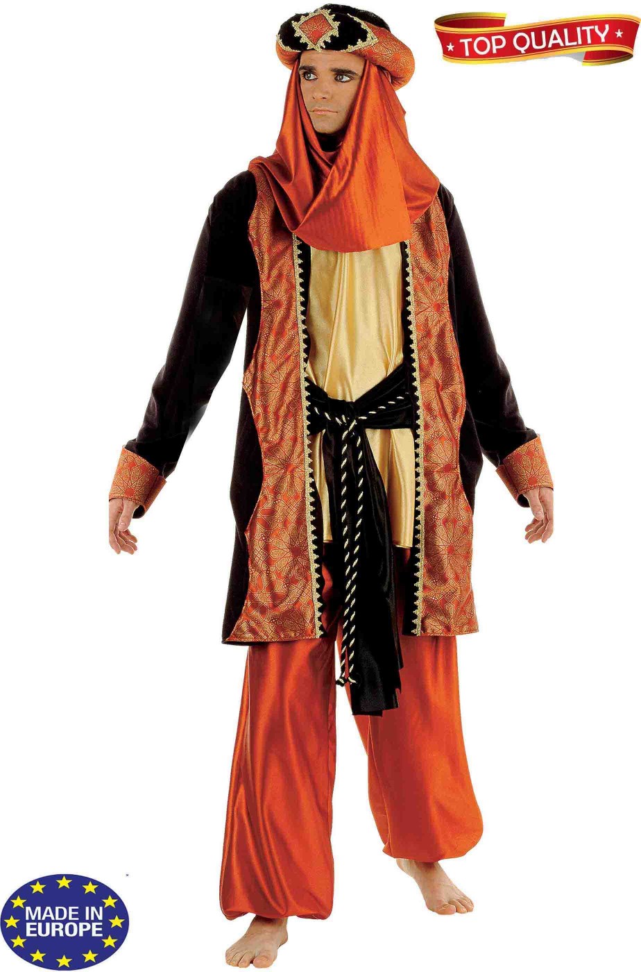 Costume da Principe Indiano Sultano Maraja