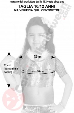 Misure camicetta rosa da bambina di paillettes 10 12 anni