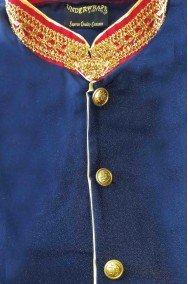 Dettagliio dell'uniforme da Principe reale kaiser di Sissi