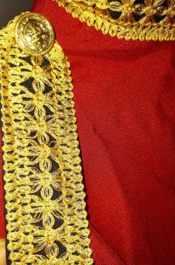 Dettaglio uniforme reale inglese rossa