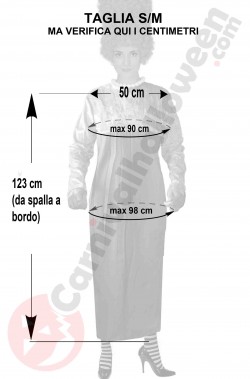 Misure del costume di Marge Simpson taglia S M